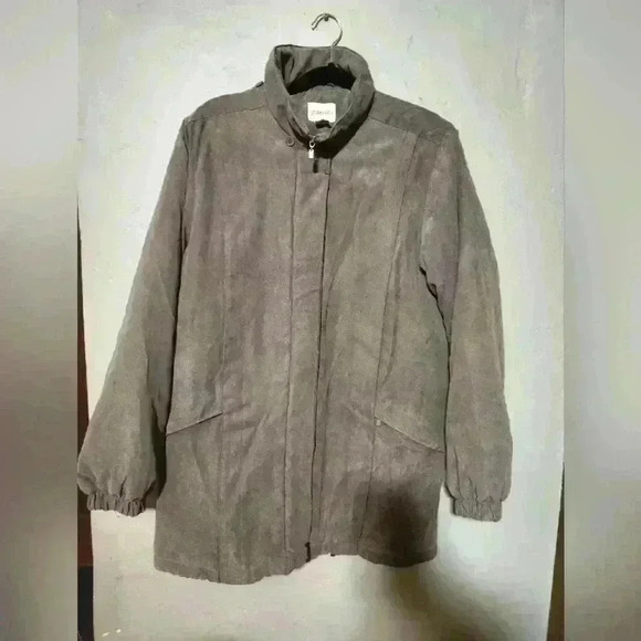 St. Johns Bay Grey coat size large - Picture 1 of 6